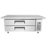 Base refrigerata con piano lungo 2 cassetti